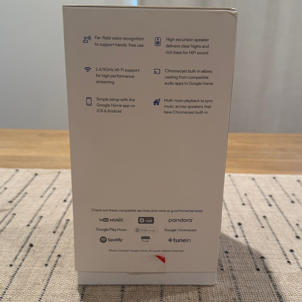NEW IN BOX: Google Home Smart Speaker - Picture 3 of 3